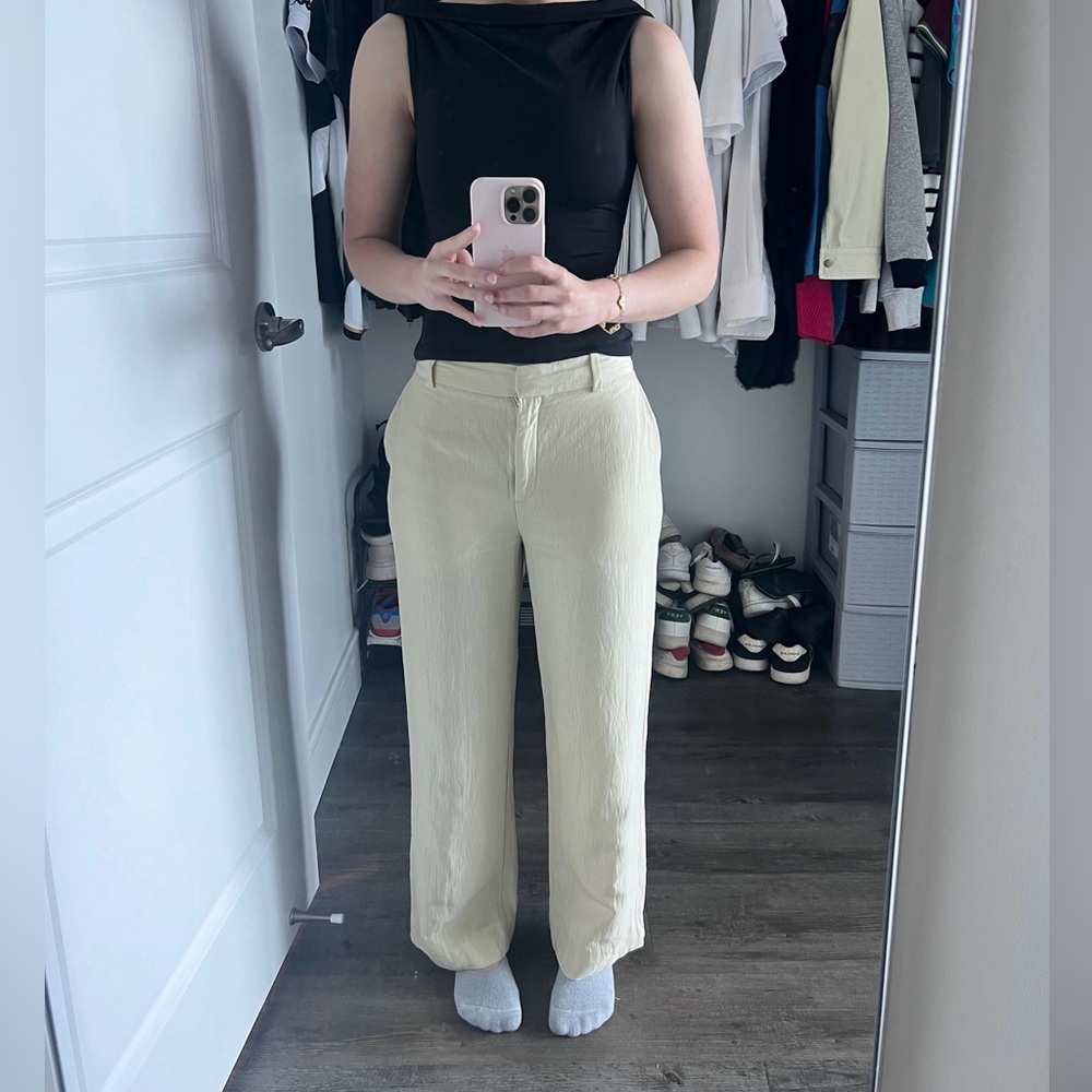 Aritzia Babaton agency linen pants size 0